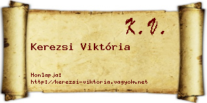 Kerezsi Viktória névjegykártya