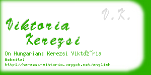 viktoria kerezsi business card